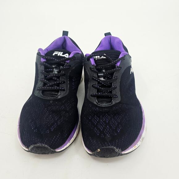 Fila Memory Outreach Athletic Running Sneaker Shoe Black Purple Women's 9 G25 - Picture 2 of 9